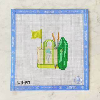 Master of One Golf Tote by Wheelhaus Needlepoint (thumbnail)