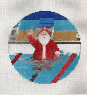 Sporty Swimming Santa by Ann Kaye Studio (thumbnail)