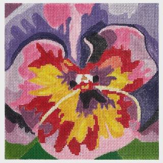 Purple & Pink Pansy 8" by Jean Smith Designs (thumbnail)