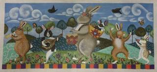 rabbit band by Susan Roberts Needlepoint (thumbnail)