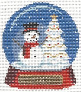 Snowglobe - Snowman by Liz Goodrick-Dillon (Tapestry Tent, via Susan Roberts) (thumbnail)