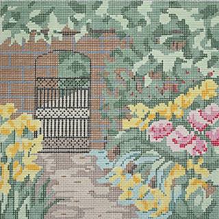 Barbara Russell Garden Gate Needlepoint Canvas by Barbara Russell (thumbnail)
