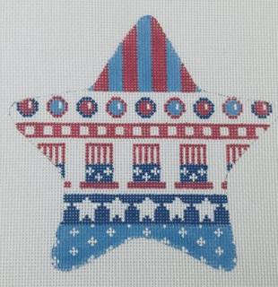 PS20- 4 Patriotic Star- Uncle Sam's Hat by Kangaroo Paw Designs (thumbnail)