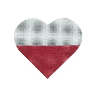 Pepperberry HT48 Polish Flag Heart by Pepperberry Designs (thumbnail)