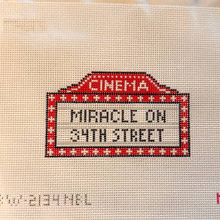Miracle on 34th Street Marquee by Blue Waters Needlepoint (thumbnail)
