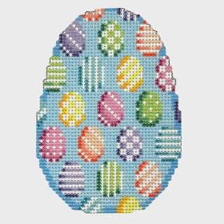 NTG TS723 - Patterned Eggs Egg by Two Sisters Needlepoint (thumbnail)