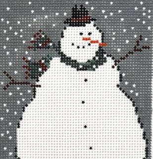 Snowman on Gray by Cooper Oaks Designs (thumbnail)