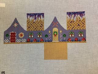 Blueberry Pie, 3D Gingerbread House by Liz Goodrick-Dillon (Tapestry Tent, via Susan Roberts) (thumbnail)