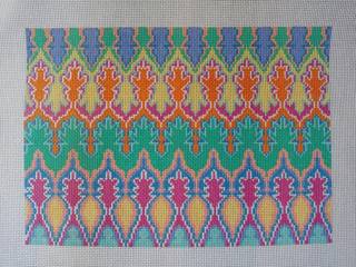 Anne Fisher Designs Large Retro Clutch Needlepoint Canvas by Anne Fisher Needlepoint (thumbnail)