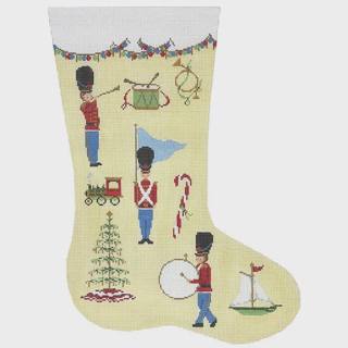 Toy Soldier Stocking by The Plum Stitchery (thumbnail)
