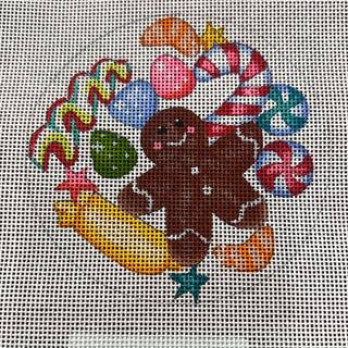 Candyland round ornament by Liz Goodrick-Dillon (Tapestry Tent, via Susan Roberts) (thumbnail)