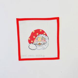 Santa with Polka Dot Hat by Patti Mann (thumbnail)