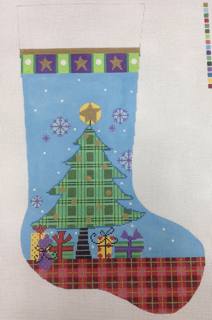 plaid tree stocking by Tapestry Fair (thumbnail)