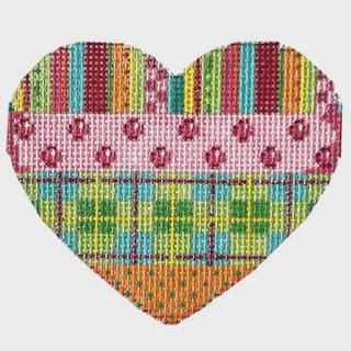 Stripes/Coin Dots/Plaid Heart by Associated Talents (thumbnail)