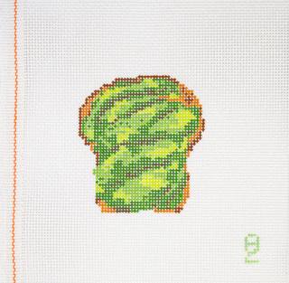 Oz Needle and Thread Avocado Toast Needlepoint Canvas by Oz Needle and Thread (thumbnail)