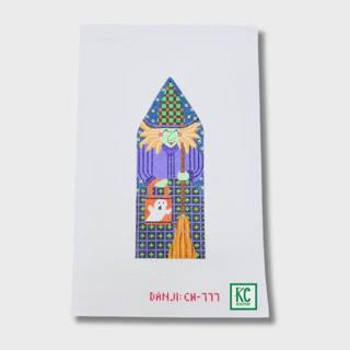 Witch with Ghost Bag Canvas by Danji Designs (thumbnail)