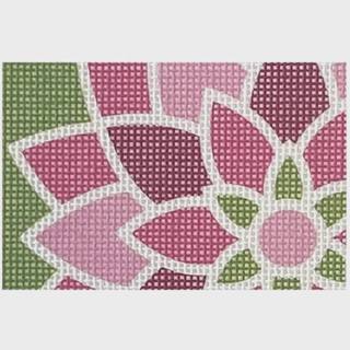 Pink Graphic Flower Rectangle by Pepperberry Designs (thumbnail)