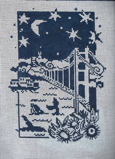 San Francisco Bay by Anne Fisher Needlepoint (thumbnail)