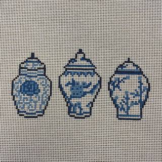 Ginger Jars 13 mesh by Dogwood Needlepoint (thumbnail)
