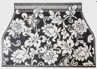 Whimsy and Grace Wg12153 4 Piece Karen's Damask Tote Black by Whimsy and Grace (thumbnail)