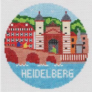 Heidelberg Round Canvas by Doolittle Stitchery (thumbnail)