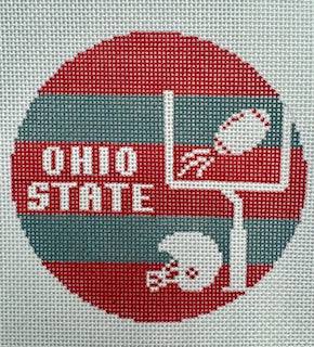 Ohio State Football Round by Lauren Bloch Designs (thumbnail)