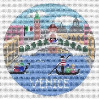Venice Round Canvas by Doolittle Stitchery (thumbnail)