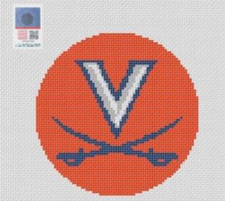 Virginia - Round by Needlepoint by Laura (thumbnail)