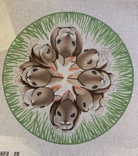 Round Baby Bunnies by Liz Goodrick-Dillon (Tapestry Tent, via Susan Roberts) (thumbnail)