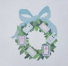 Mahjong Wreath Printed by KCN Designers (thumbnail)