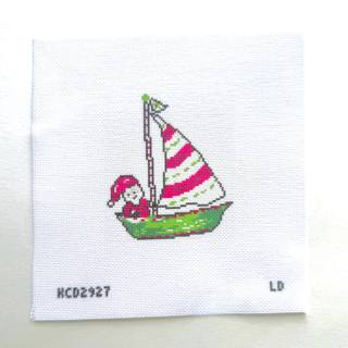 Santa Sailboat Canvas by KCN Designers (thumbnail)