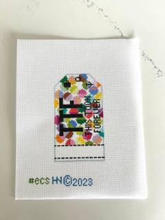 This Took Forever Tag Canvas by Hedgehog Needlepoint (thumbnail)