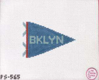 Brooklyn Pennant Flag by The Painted Stitch (thumbnail)
