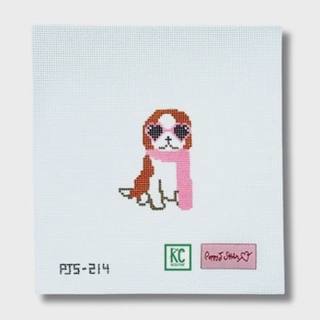 Mini Fab Pup Cavalier Canvas by Poppy J Stitches (thumbnail)