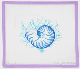 Nautilus Shell With Coral by Kate Dickerson Needlepoint Collections (thumbnail)