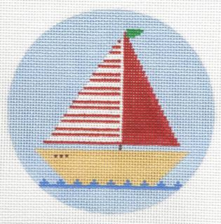 Red Sailboat by Doolittle Stitchery (thumbnail)