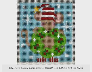 Danji Designs CH-1245 Mouse Ornament - Wreath by Danji Designs (thumbnail)