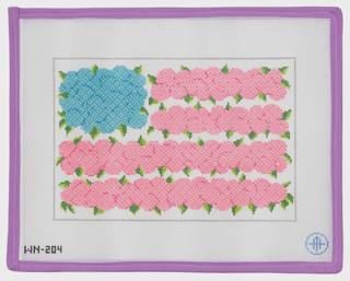Hydrangea Flag by Wheelhaus Needlepoint (thumbnail)