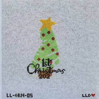 Baby's First Xmas Tree/Foot Green by Laura Love Designs (thumbnail)