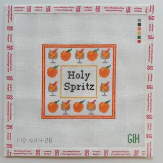Holy Spritz Coaster Canvas by Mopsey Designs (thumbnail)