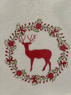 Profile Deer in Wreath by Love You More (thumbnail)