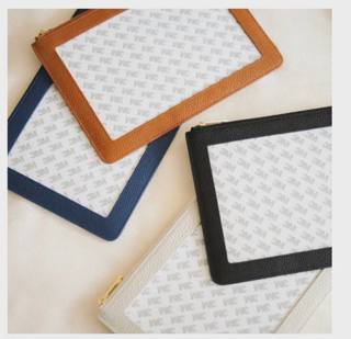 Classic Navy Self Finishing Leather Wristlet by The Needlepoint Vault (thumbnail)