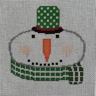 Snowman Green White Check by A Stitch in Time (thumbnail)