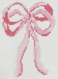 Bow - Pink by Stitch Style Needlepoint (thumbnail)