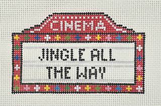 Marquee Jingle All the Way by Blue Waters Needlepoint (thumbnail)