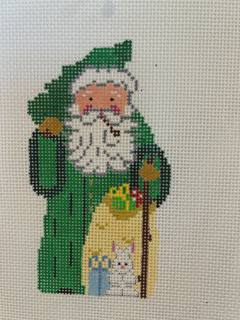 Green Santa with Bunny by The Collection of Designs (thumbnail)