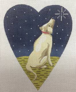 midnight golden lab heart by Kirk and Bradley (thumbnail)