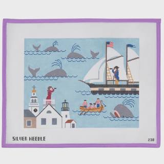 Nantucket Lady and Captain by Kelly Clark Needlepoint (Colonial Needle) (thumbnail)