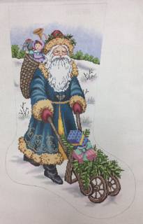 victorian santa with cart by Alice Peterson (thumbnail)