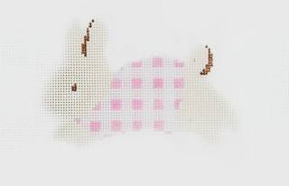 Gingham Bunny - pink by Audrey Wu Designs (thumbnail)